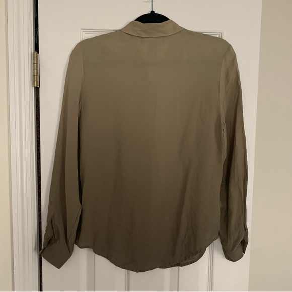 August Silk Ombré Button Down Blouse - Picture 6 of 7